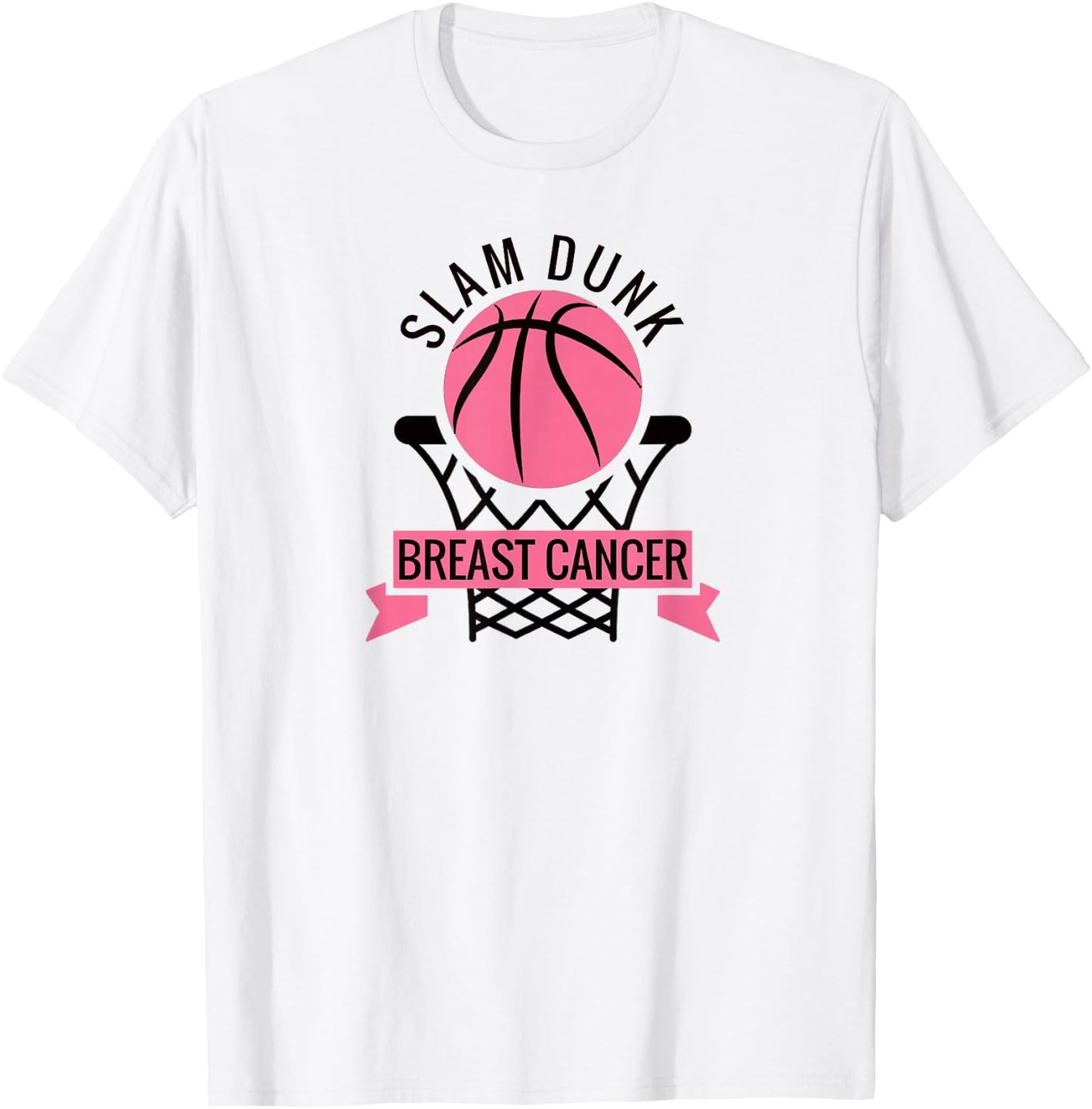 Breast Cancer Awareness Month October Slam Dunk T-Shirt - T-Shirt | White