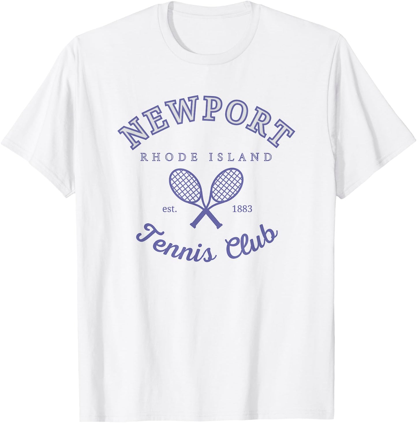 Newport Tennis Club T-Shirt - T-Shirt | White