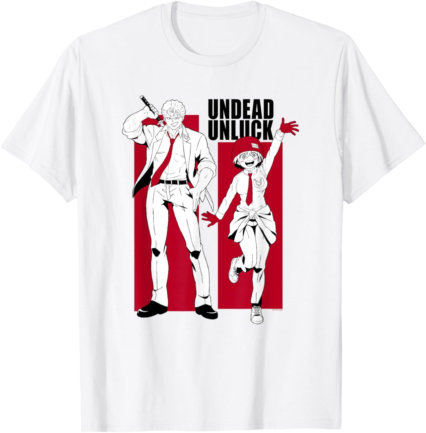 Undead Unluck Andy & Fuuko Frames T-Shirt - T-Shirt | White