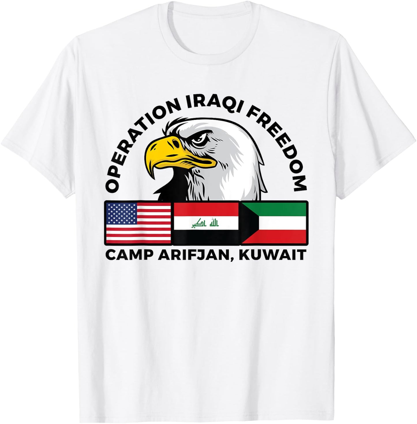 Camp Arifjan Operation Iraqi Freedom Veteran T-Shirt - T-Shirt | White