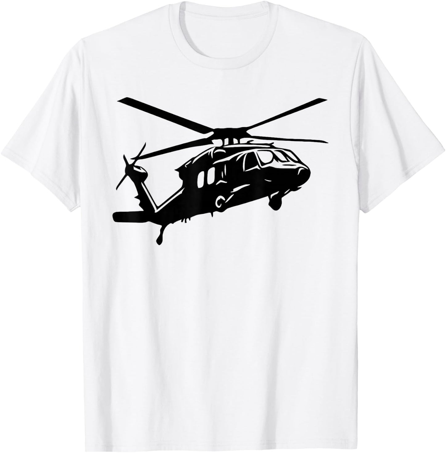 Sikorsky UH-60 Blackhawk Helicopter Army Pilot Gift T-Shirt - T-Shirt | White