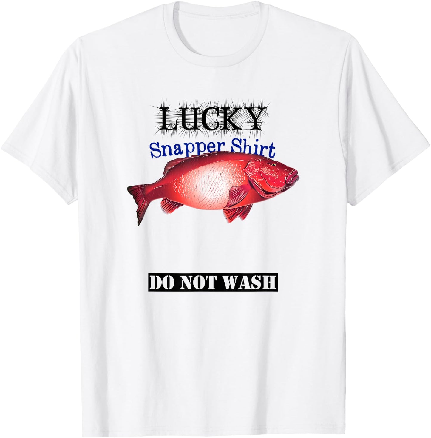 Fishermans Lucky Snapper Light Colored T-Shirt - T-Shirt | White