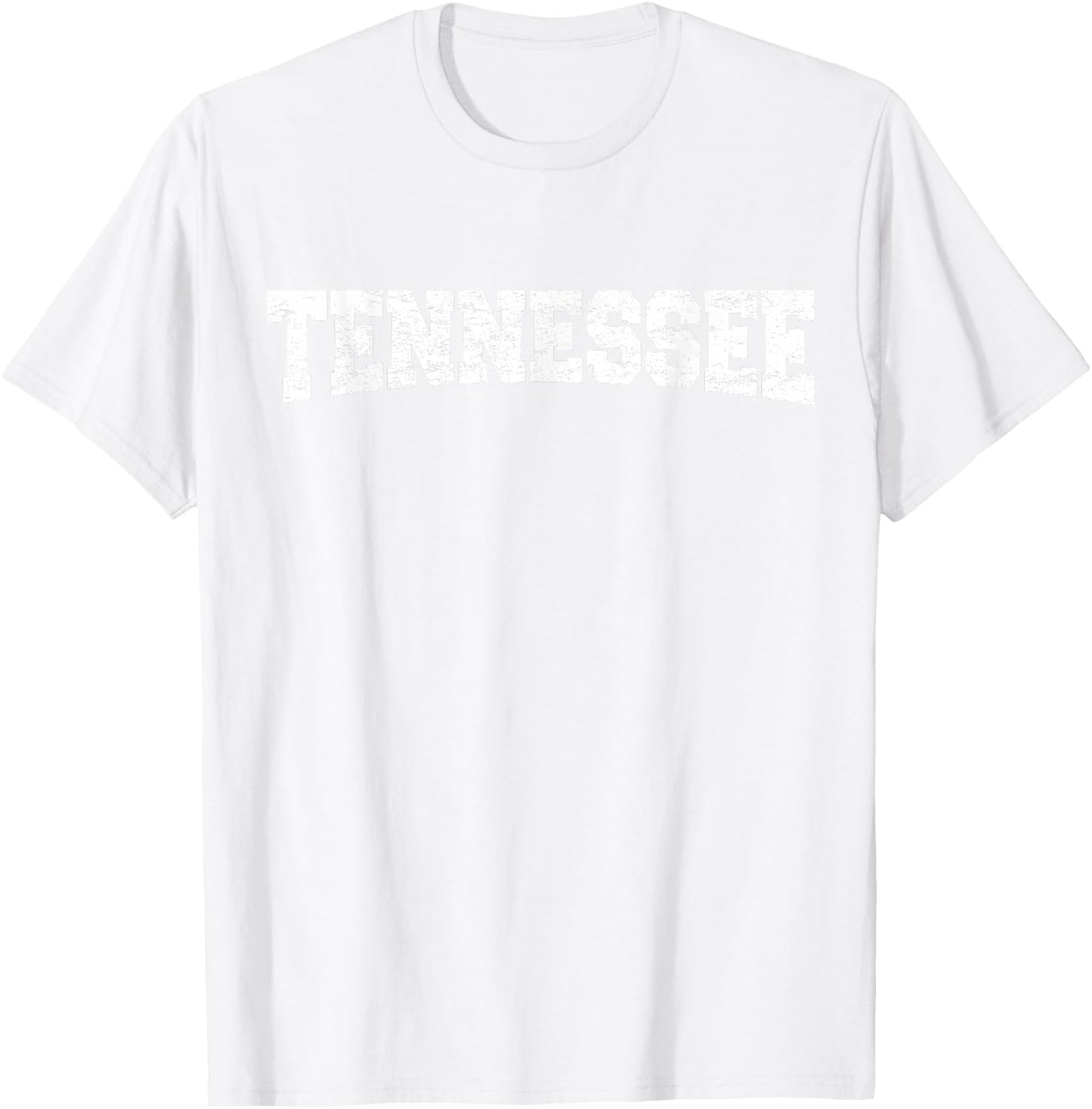 Classic Tennessee TN State Varsity Style Orange T-Shirt - T-Shirt | White