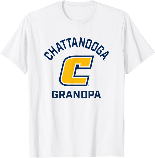 UT Chattanooga UTC Mockingbirds Arched Grandpa T-Shirt - T-Shirt | White