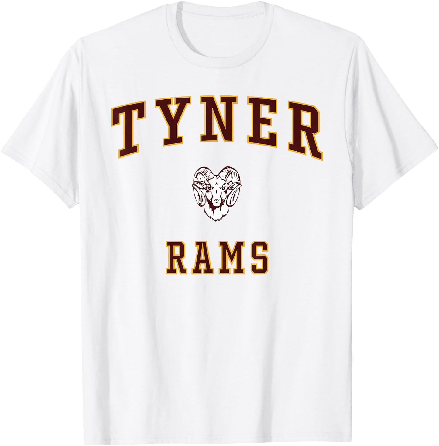 Tyner Academy Rams T-Shirt - T-Shirt | White