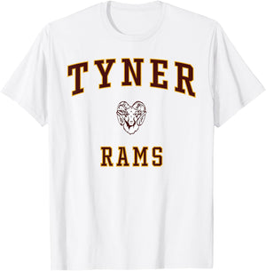 Tyner Academy Rams T-Shirt - T-Shirt | White
