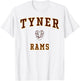 Tyner Academy Rams T-Shirt - T-Shirt | White