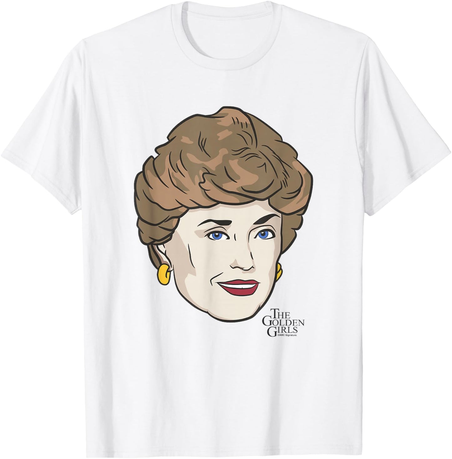 The Golden Girls Iconic Blanche Animated Big Face Portrait T-Shirt - T-Shirt | White