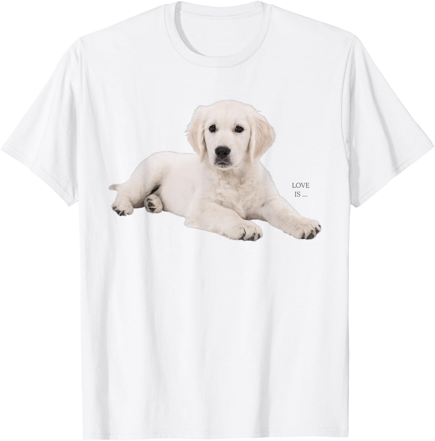 White Labrador Retriever Shirt Yellow Love Lab Mom Dog Dad T-Shirt - T-Shirt | White