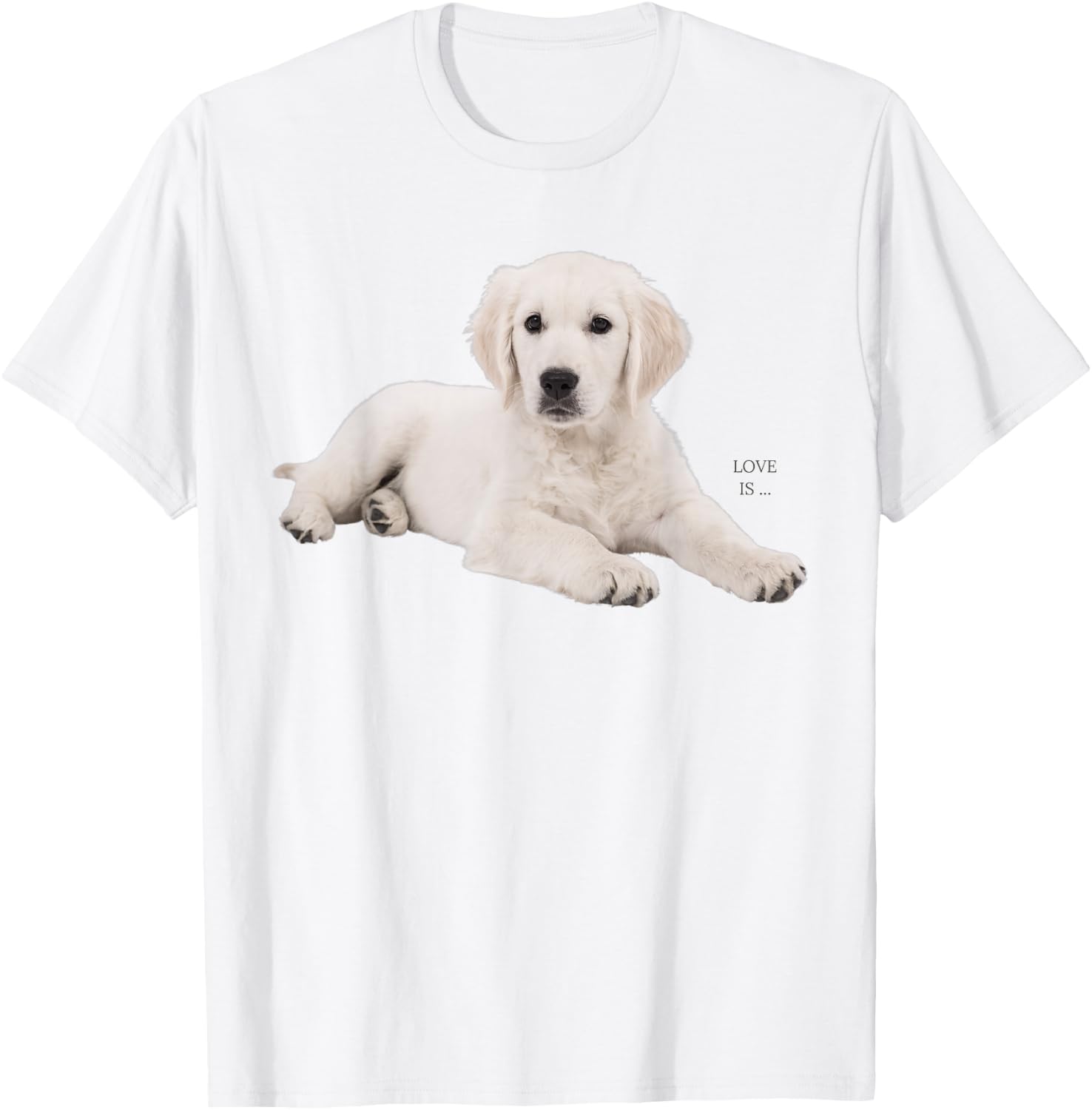 White Labrador Retriever Shirt Yellow Love Lab Mom Dog Dad T-Shirt - T-Shirt | White