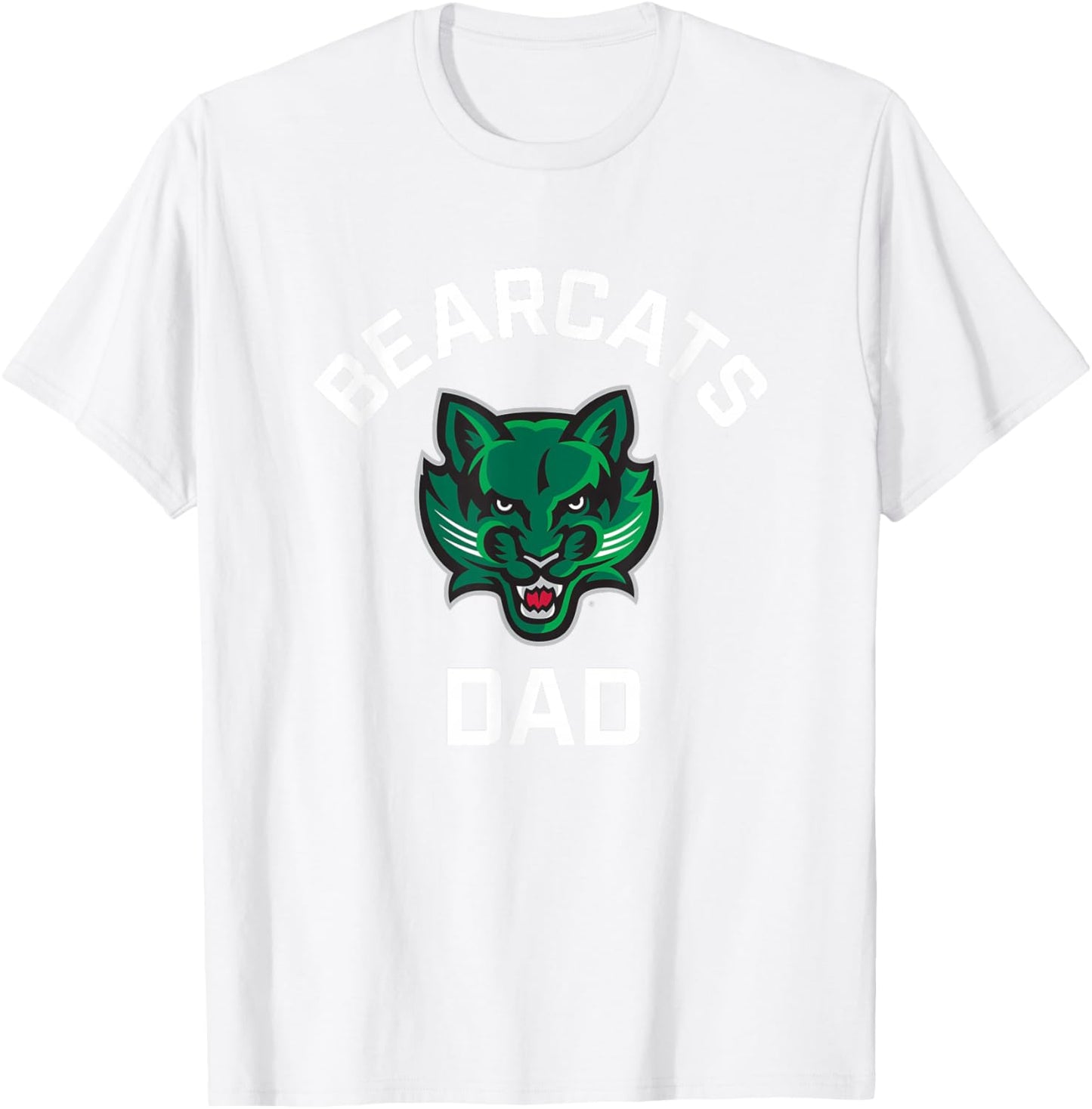 Binghamton University Bearcats Arched Dad T-Shirt - T-Shirt | White