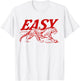 Easy Tiger Distressed Graphic Men Women T-Shirt - T-Shirt | White