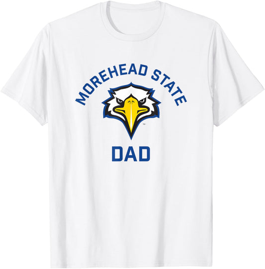 Morehead State University Eagles Arched Dad T-Shirt - T-Shirt | White