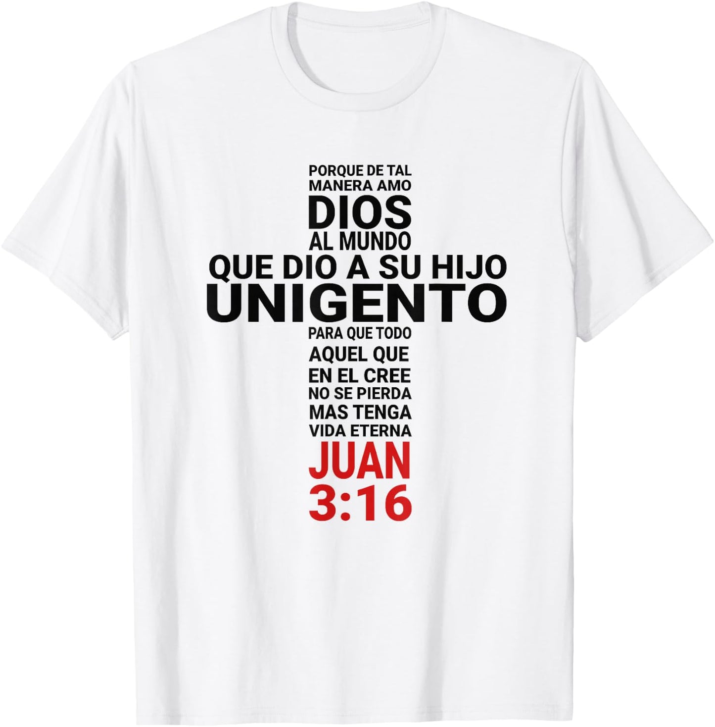 Playera Camisa Juan 3:16 John T-Shirt - T-Shirt | White