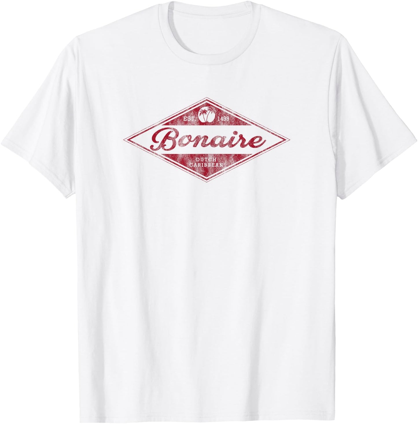 Vintage Bonaire Souvenir Retro Vacation T-Shirt - T-Shirt | White