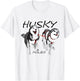 Husky Power Awesome Cute Husky Dog Men Women Girls Kids T-Shirt - T-Shirt | White