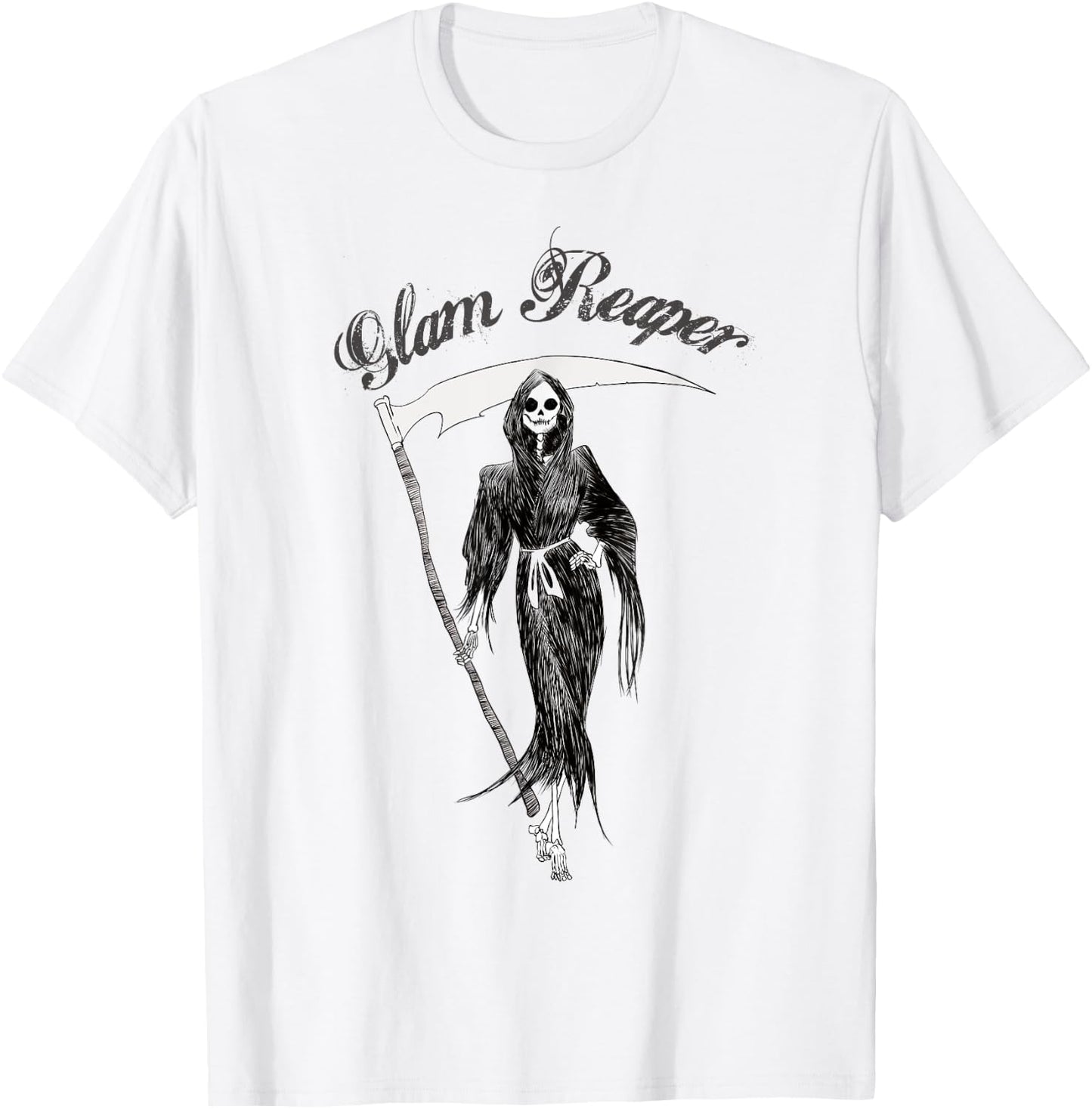 Cute The Glam reaper easy Halloween Women's Costume T-Shirt - T-Shirt | White