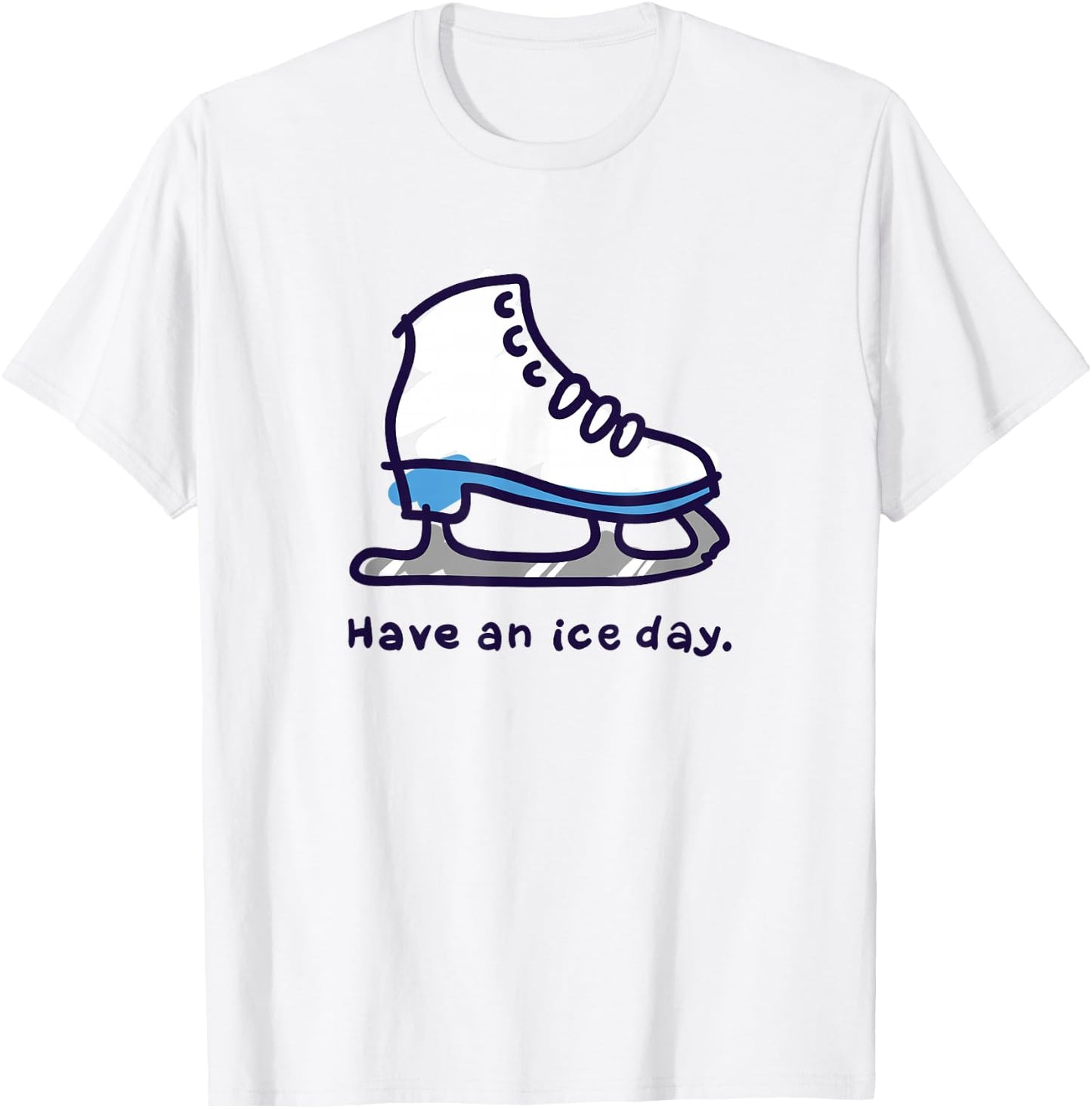 Figure Skating Gifts for Girls Women Men Ice Skater T-Shirt - T-Shirt | White