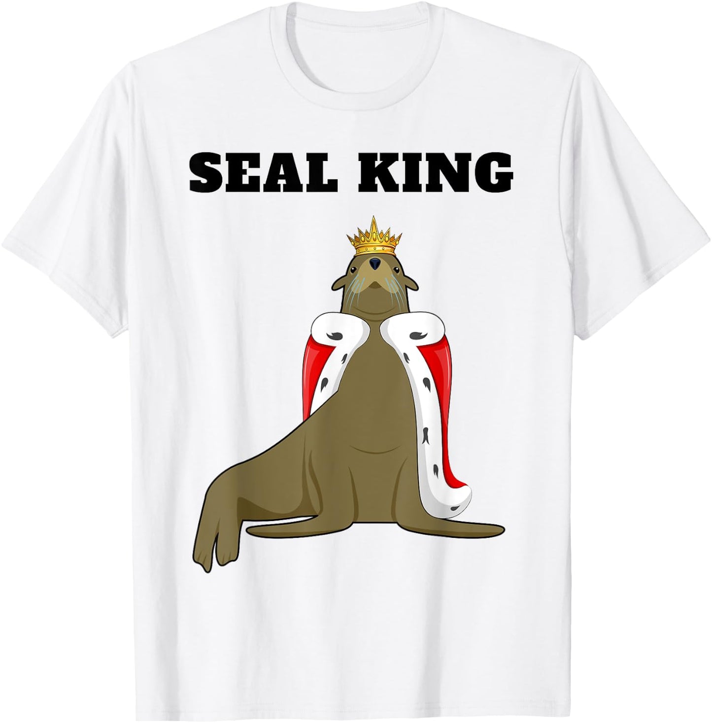 Seal King | Boys Seal Lover | Seal T-Shirt - T-Shirt | White
