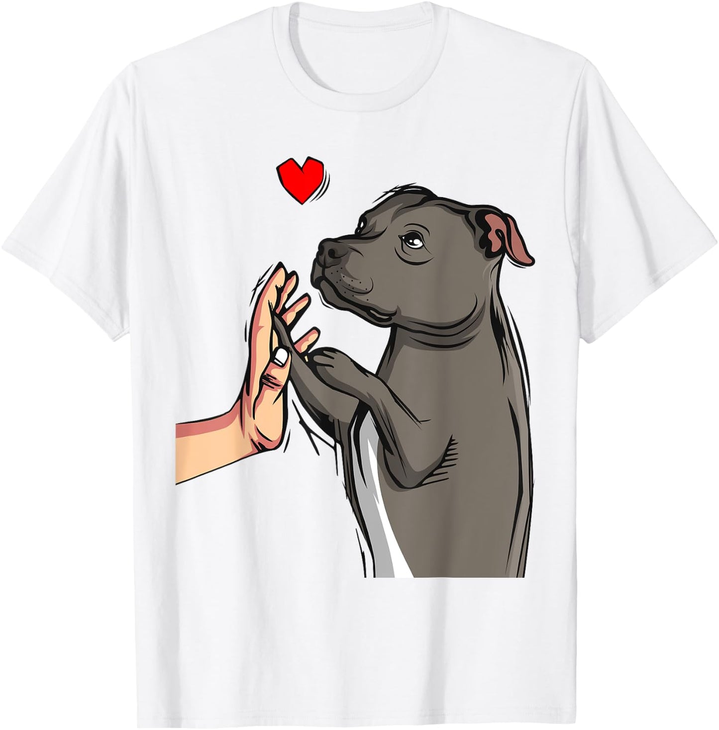 Staffordshire Bull Terrier Love Dog Mom Girls Gift T-Shirt - T-Shirt | White
