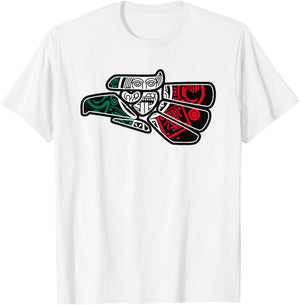 Hecho En Mexico Aztec Calendar Mexican Eagle T-Shirt - T-Shirt | White