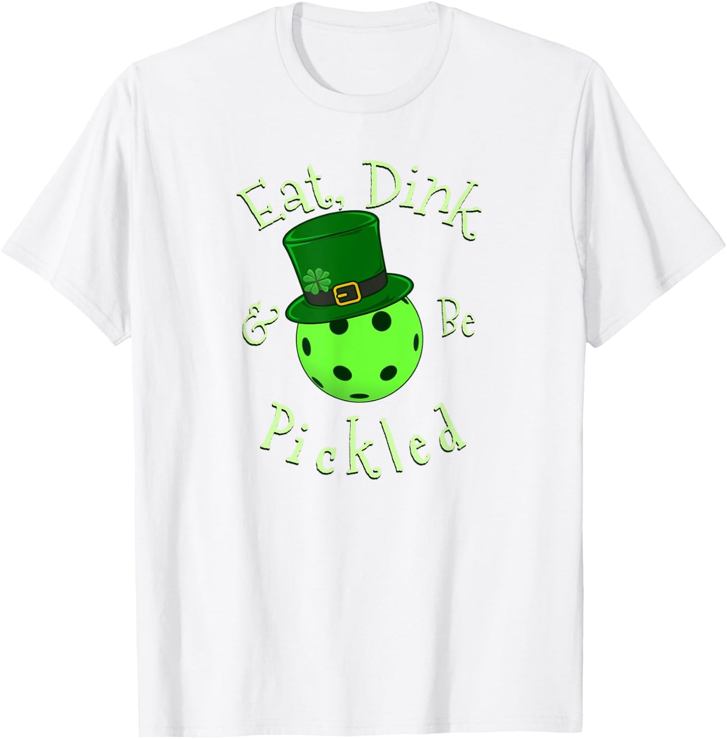 St Patricks Day Pickleball T-Shirt - T-Shirt | White
