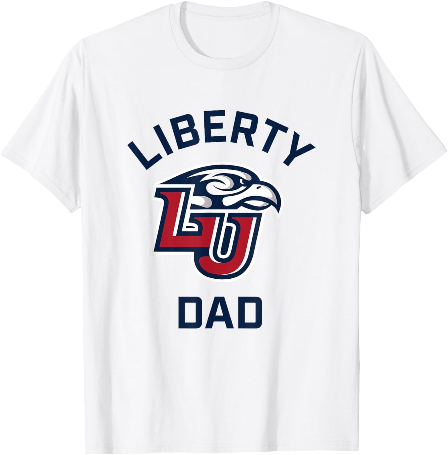 Liberty University Flames Arched Dad T-Shirt - T-Shirt | White