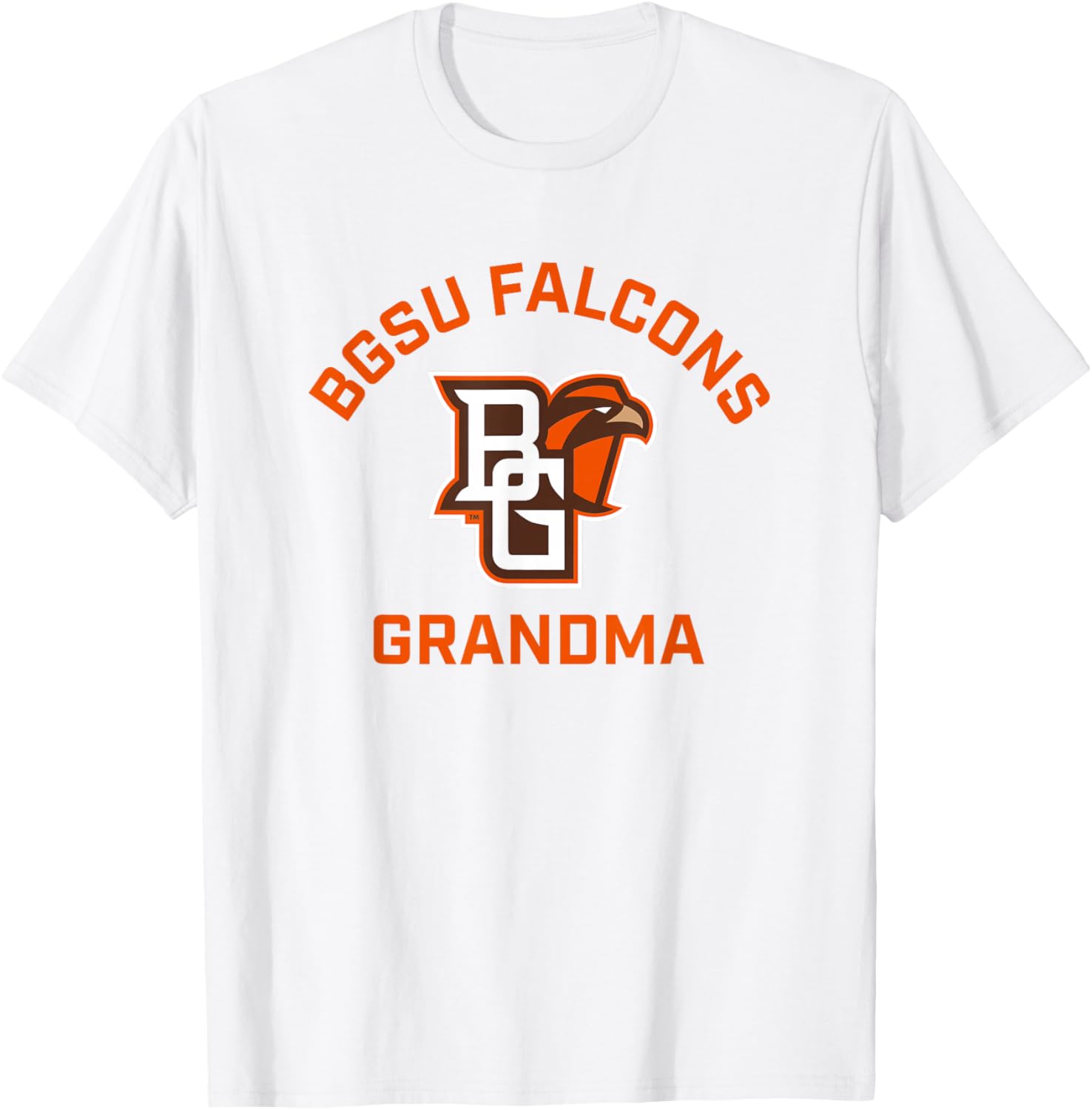 Bowling Green BGSU Falcons Arched Grandma T-Shirt - T-Shirt | White