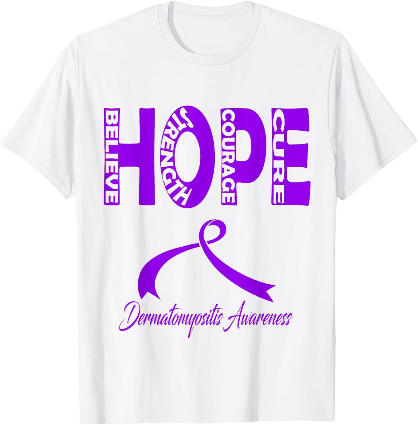 Dermatomyositis Awareness T-Shirt - T-Shirt | White