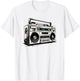 Ghetto Blaster Hip Hop 80's 90's Street Gangster Rap Lover T-Shirt - T-Shirt | White