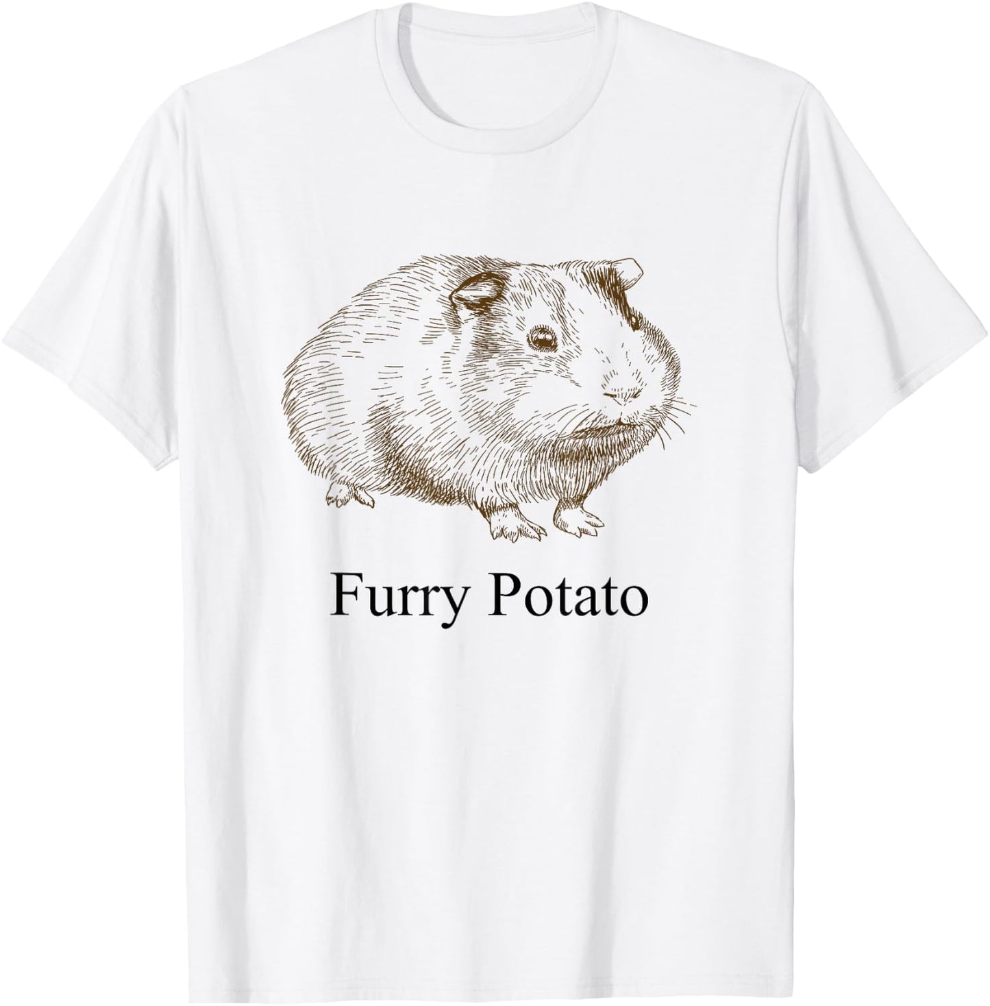 Furry Potato T-Shirt - T-Shirt | White