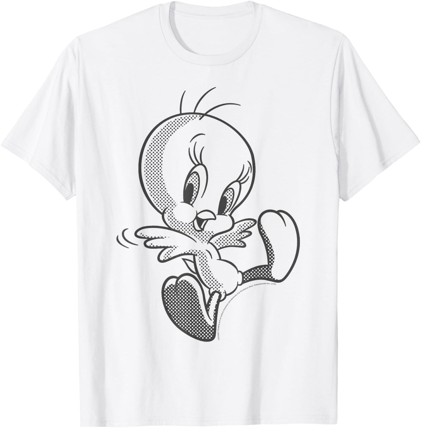 Looney Tunes Tweety Bird Comic Style Portrait T-Shirt - T-Shirt | White