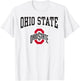 Ohio State Buckeyes Arch Logo Gray Officially Licensed T-Shirt - T-Shirt | White
