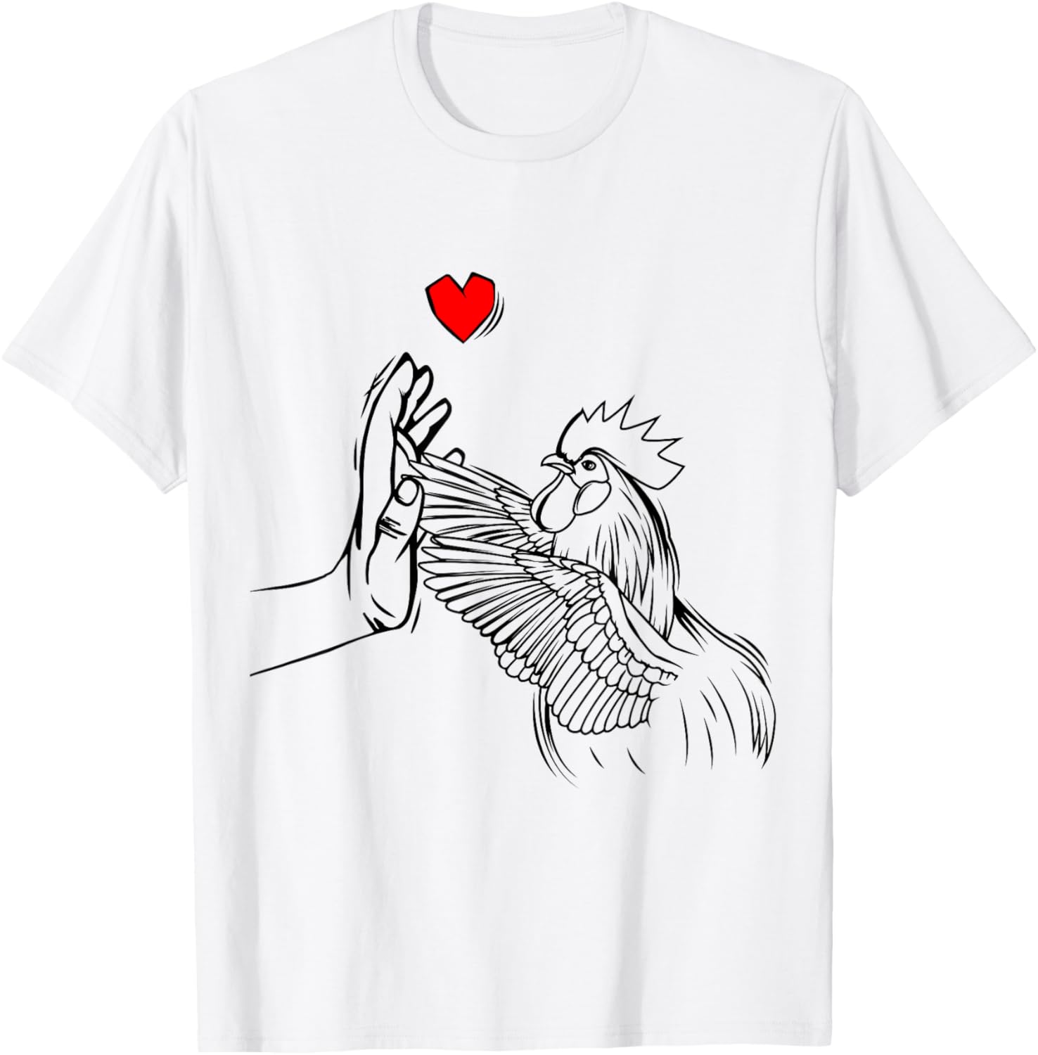 Chicken Love Women Farmer Girls Kids T-Shirt - T-Shirt | White