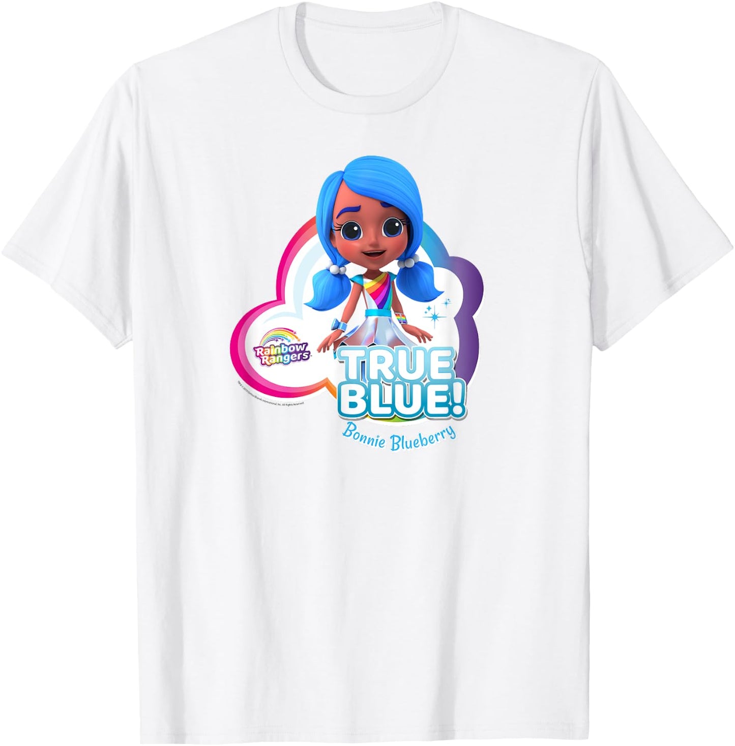 Rainbow Rangers Bonnie Blueberry "True Blue!" T-Shirt - T-Shirt | White