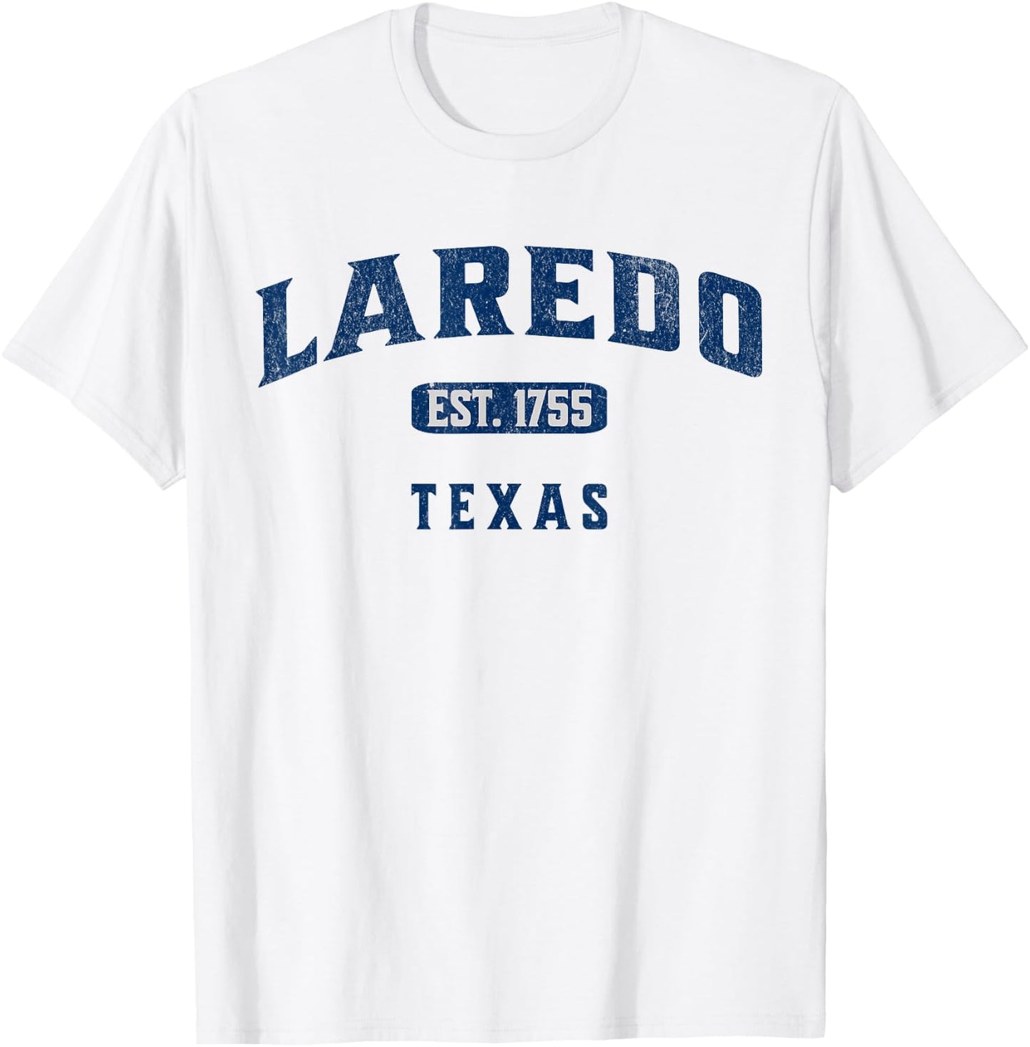 Vintage Athletic Souvenir Visit Laredo Texas T-Shirt - T-Shirt | White