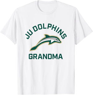 Jacksonville University Dolphins Arched Grandma T-Shirt - T-Shirt | White
