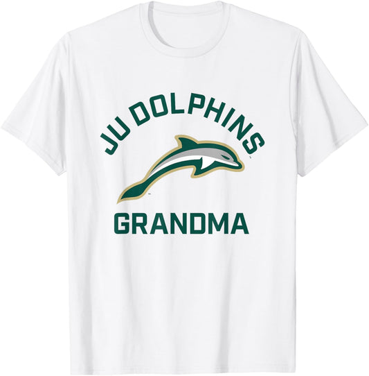Jacksonville University Dolphins Arched Grandma T-Shirt - T-Shirt | White