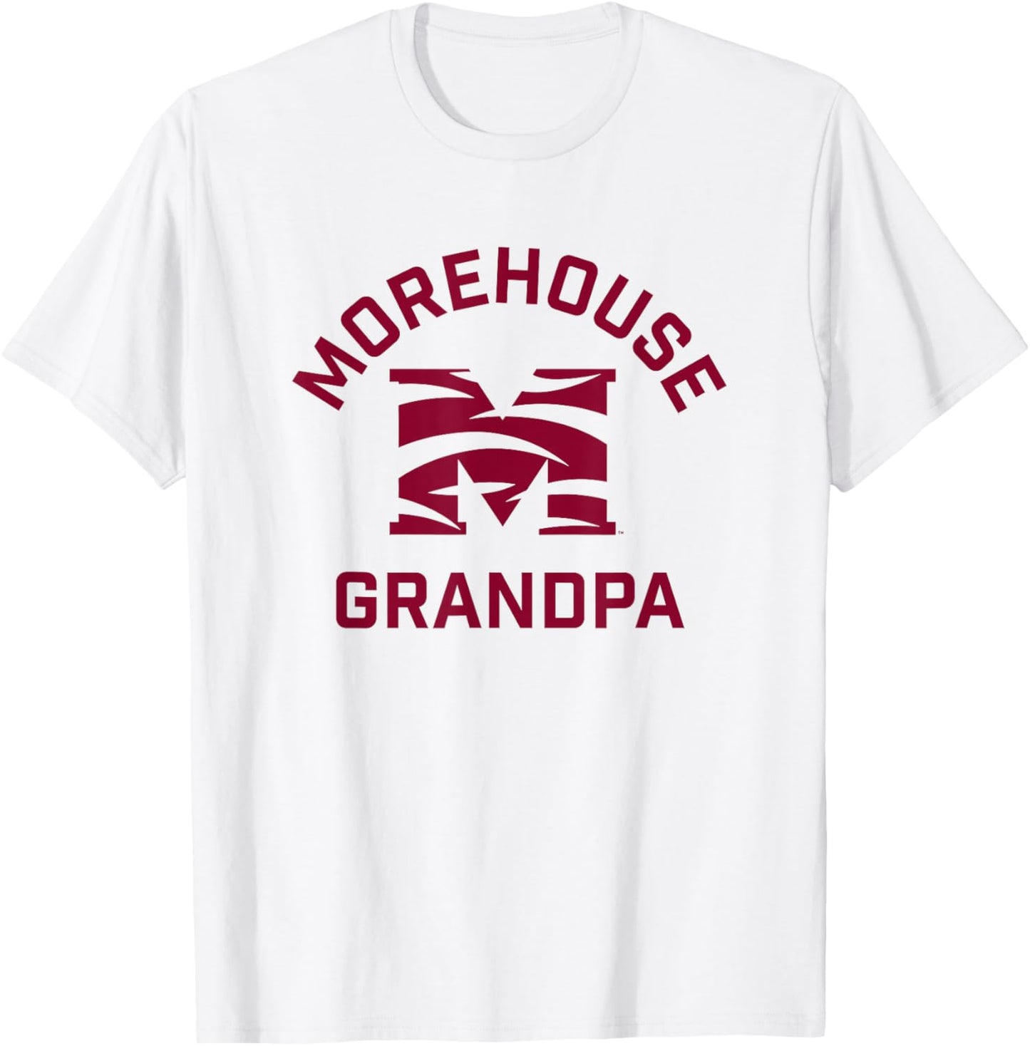 Morehouse College Maroon Tigers Arched Grandpa T-Shirt - T-Shirt | White