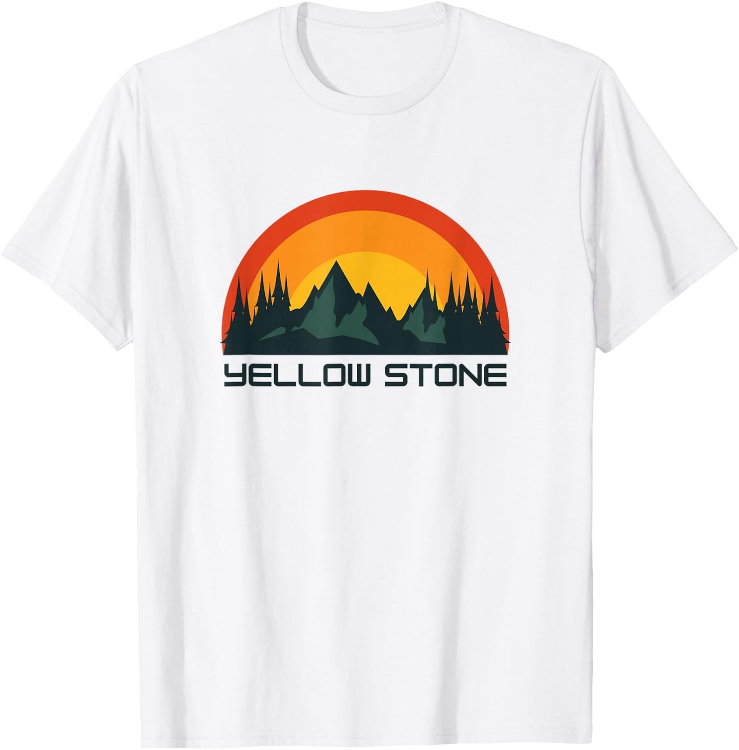 Yellow Stone National Park T-Shirt - T-Shirt | White