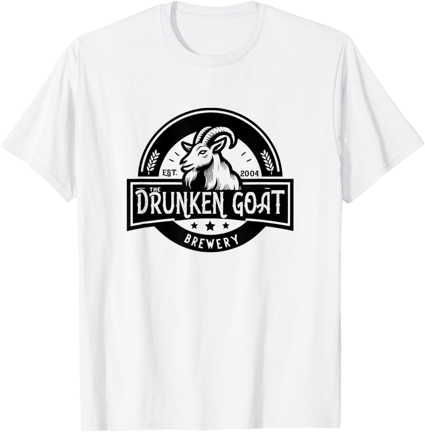 The Drunken Goat Brewery Novelty T-Shirt - T-Shirt | White