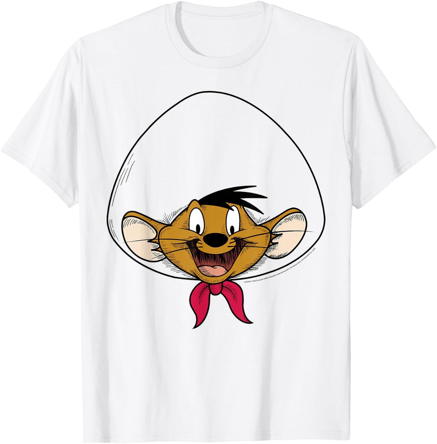 Looney Tunes Speedy Gonzales Big Face T-Shirt - T-Shirt | White
