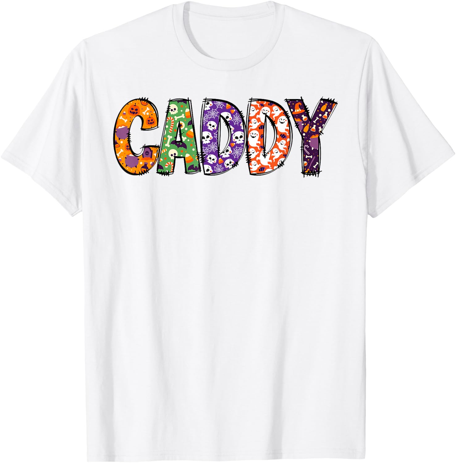 Funny Caddy Halloween Costumes Woman Matching T-Shirt - T-Shirt | White