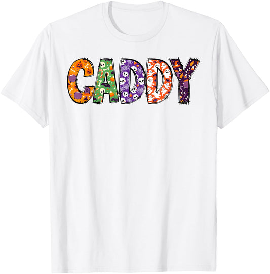 Funny Caddy Halloween Costumes Woman Matching T-Shirt - T-Shirt | White