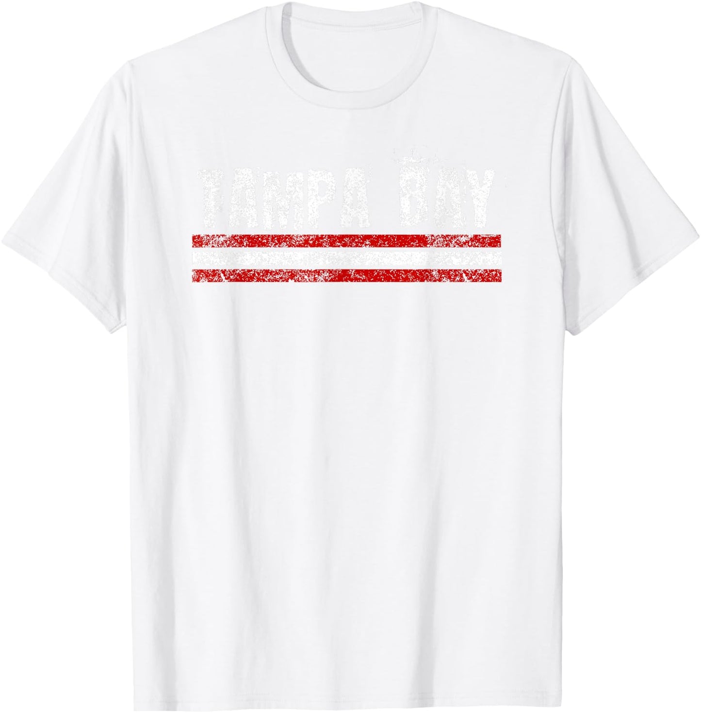 Tampa Bay Florida Retro Vintage Weathered Throwback T-Shirt - T-Shirt | White