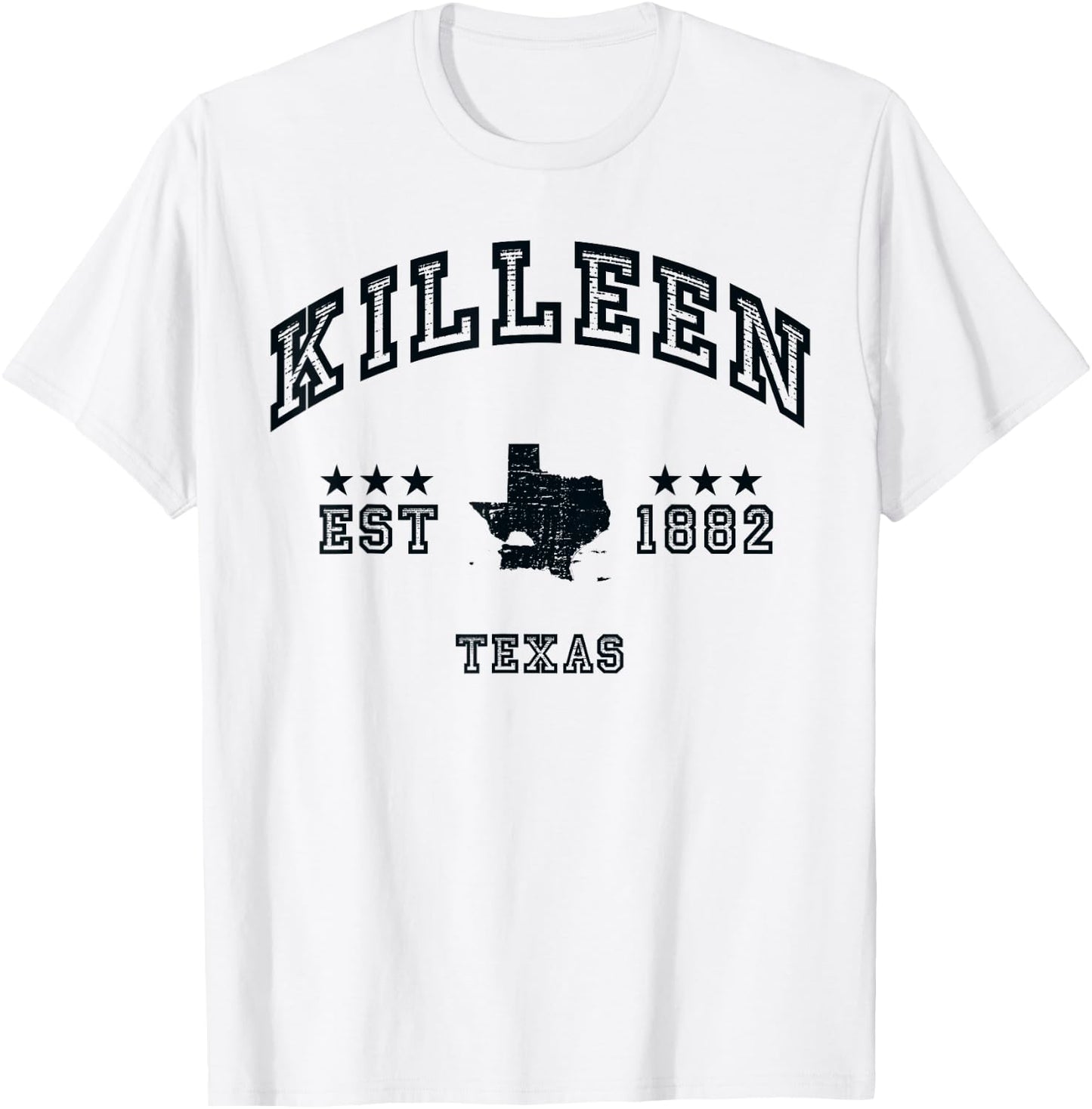 Retro Killeen Texas TX Souvenir Sport Throwback T-Shirt - T-Shirt | White
