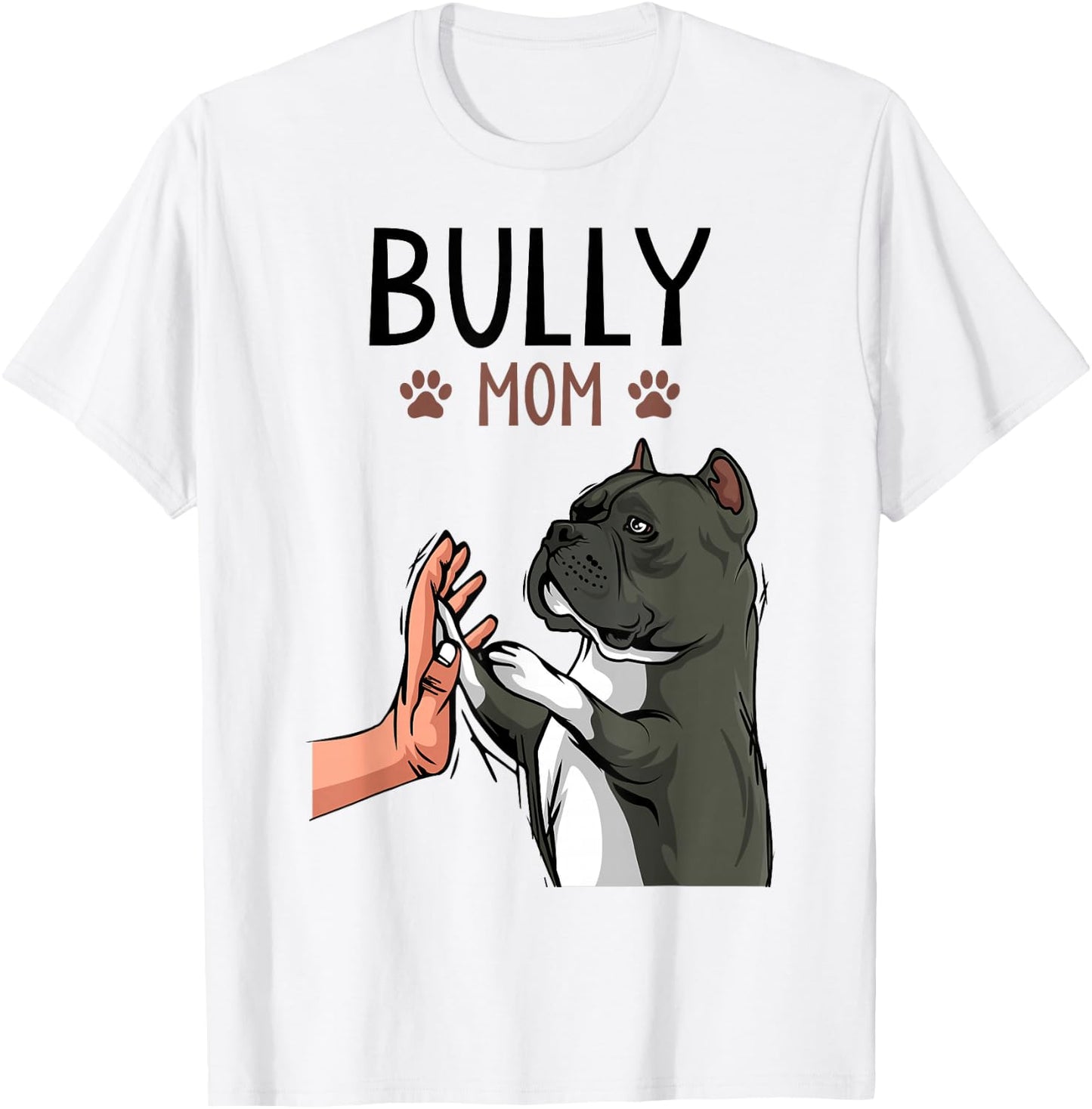 American Bully Mom Dogs T-Shirt - T-Shirt | White