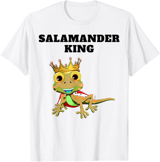 Salamander King Boys Salamander Lover Design Salamander T-Shirt - T-Shirt | White