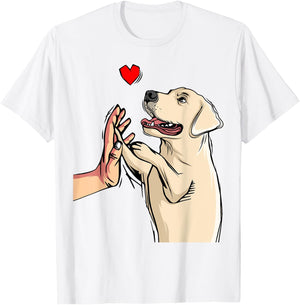 Labrador Retriever Love Golden Black Lab Mom Dad T-Shirt - T-Shirt | White