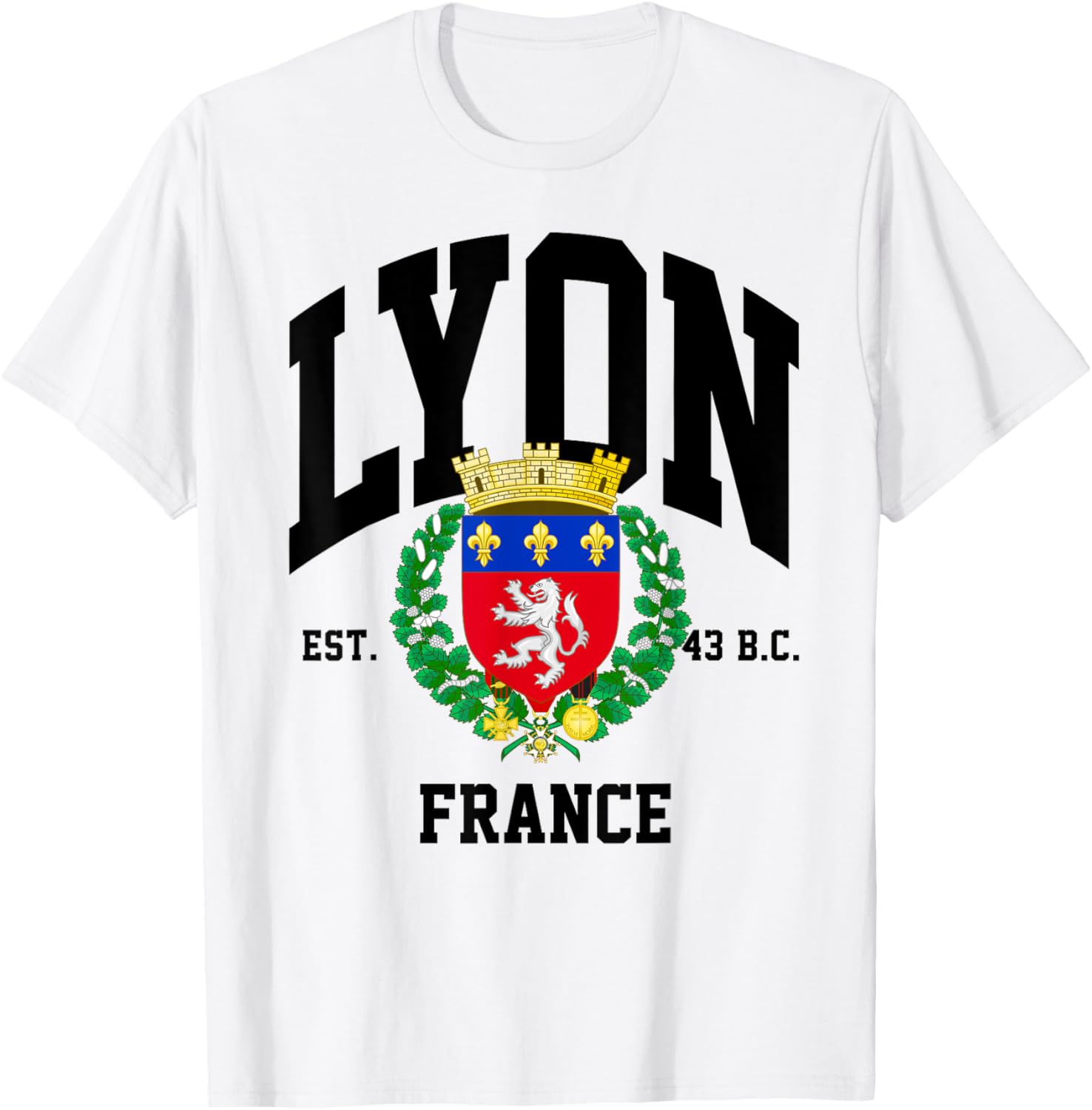 Lyon France Lyon family trip vacation France city Lyon home T-Shirt - T-Shirt | White